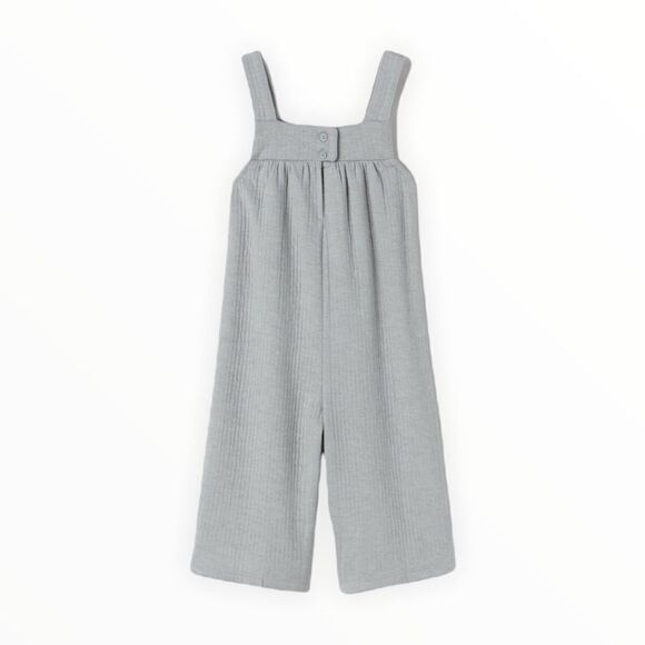 ZARA Kids | Gray | TEXTURED JUMPSUIT - Picture 2 of 4